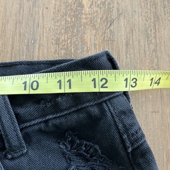 One X OneTeaspoon Black Hawks Denim Shorts Size 24 - Picture 9 of 11